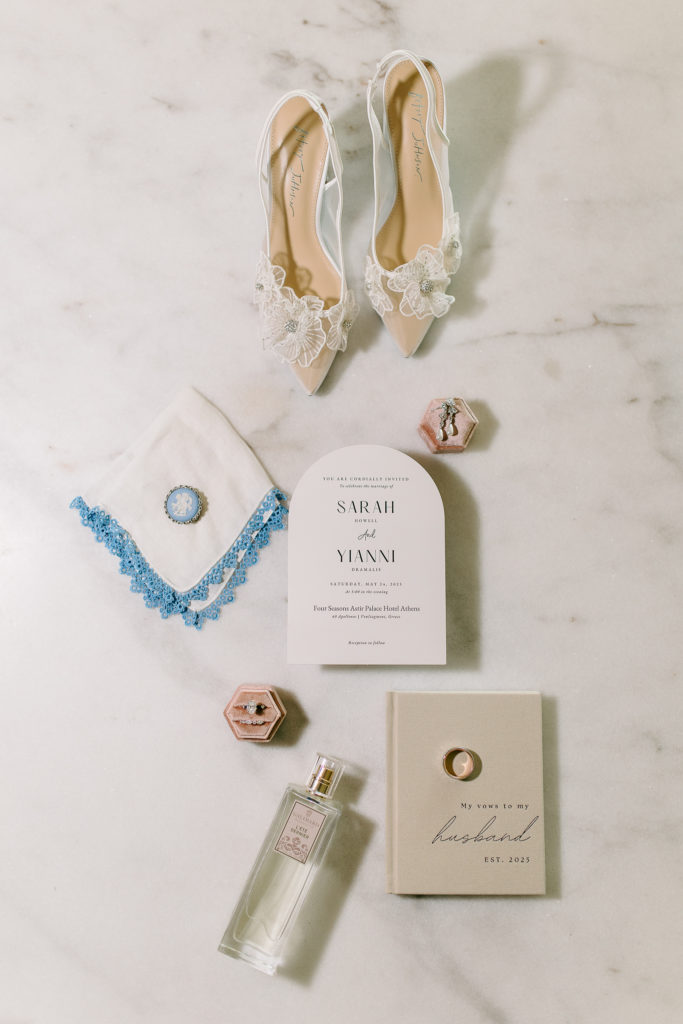 Elegant romantic wedding in Athens - Flat lays